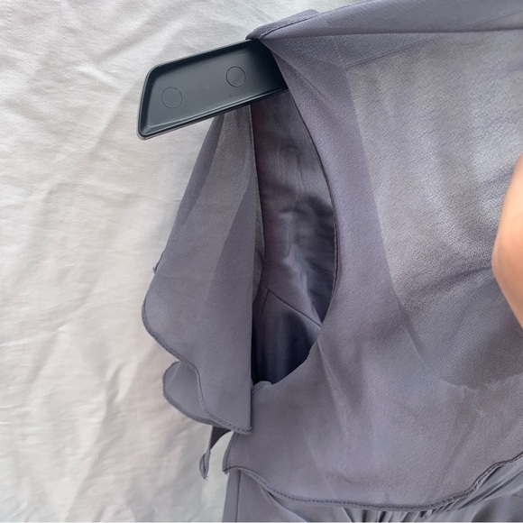 David’s Bridal Celebrate DB Studio Daydream Dress Flutter Sleeve Full Skirt Sz 0 - Picture 9 of 12